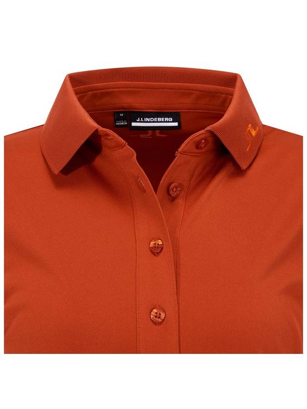 Size S Orange Tour Tech Golf Short Sleeve PK - J.LINDEBERG - BALAAN 3