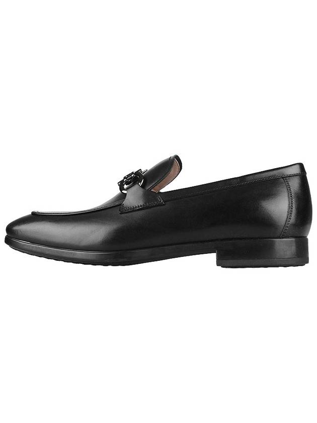 Men's Gancini Loafers Black - SALVATORE FERRAGAMO - BALAAN 4