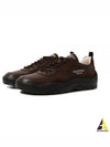 Gumboy Logo Print Leather Low Top Sneakers Brown - VALENTINO - BALAAN 2