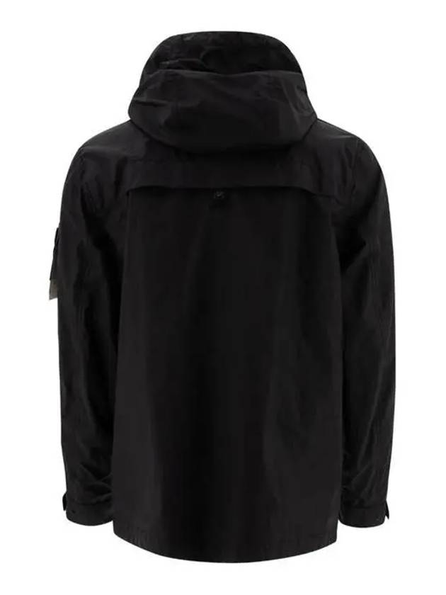 Membrana 3L TC Breathable Water-Resistant Hooded Jacket Black - STONE ISLAND - BALAAN 3