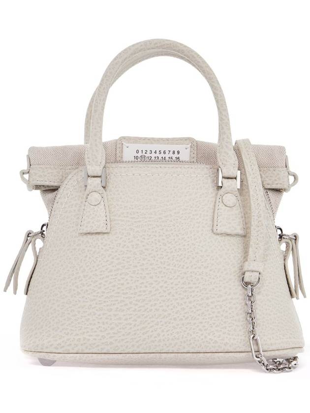 5AC Classique Micro Tote Bag Light Grey - MAISON MARGIELA - BALAAN 2