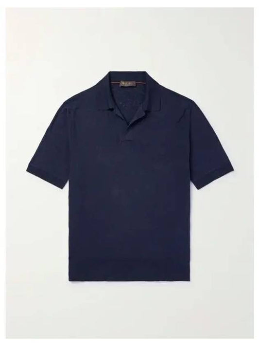 Loro Piana FAN9103 WJ79 Silk Linen Polo Shirt - LORO PIANA - BALAAN 1