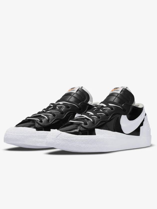 X Nike Blazer Low Black Patent Red DM6443 001 - SACAI - BALAAN 5