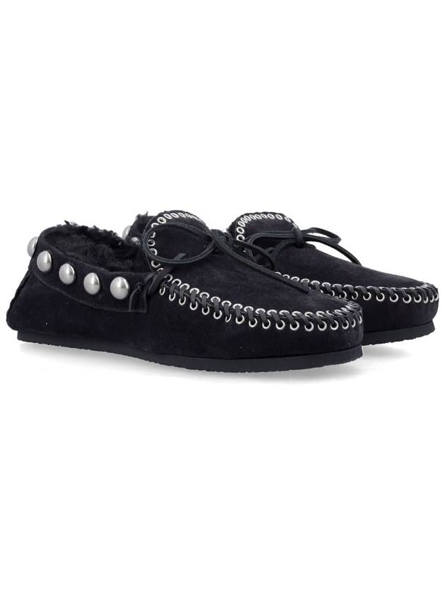 Pizza Sharing Leather Loafer Black - ISABEL MARANT - BALAAN 3