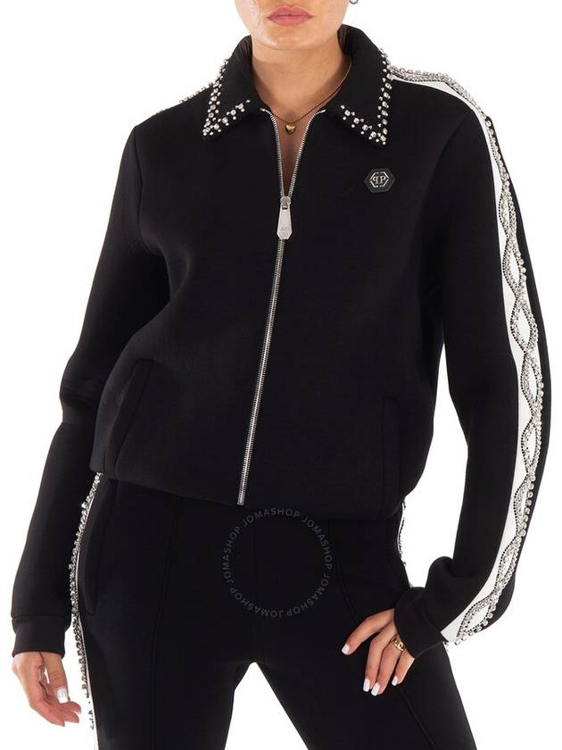 Philipp Plein Crystal Braid Embellished Jogging Jacket, Size Large - PHILIPP PLEIN - BALAAN 1