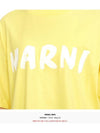 Logo Lettering Boxy Fit Short Sleeve T-Shirt Yellow - MARNI - BALAAN 7