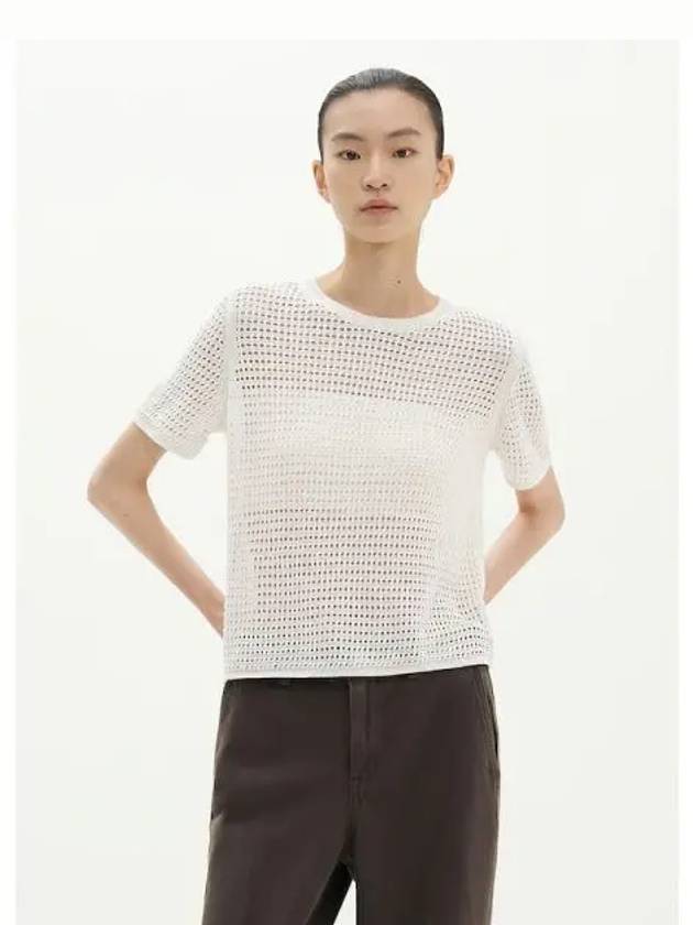 Women s Neo Harbor Chain Crop Mesh Knit Bone Domestic Product GM0024060444911 - THEORY - BALAAN 1