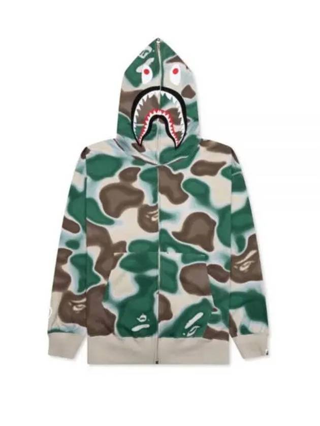 A BATHING APE 24 Liquid Camo Shark Relaxed Fit Full Zip Hoodie M 1K30115007 OLIVEDRab Wrap Up - BAPE - BALAAN 1