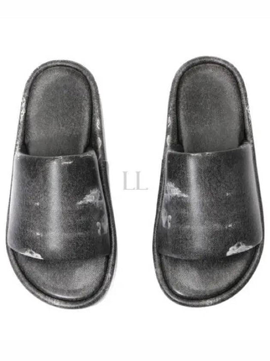 Rise Platform Slide Leather Slippers Black - BALENCIAGA - BALAAN 2