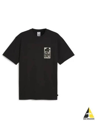 x Perks Mini Graphic Short Sleeve T Shirt Black 624070 01 - PUMA - BALAAN 1