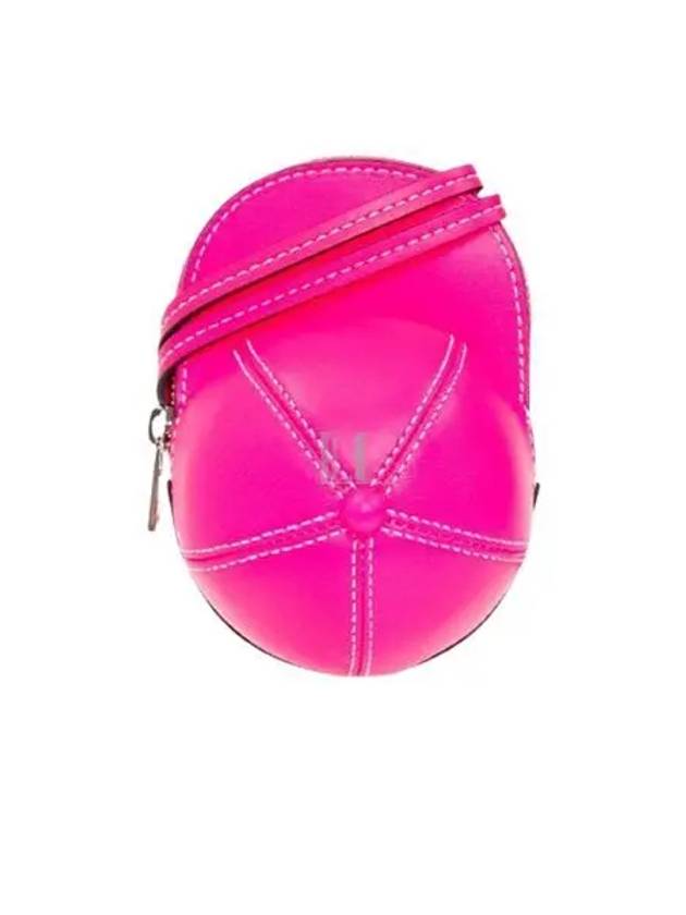 Cap Nano Smooth Leather Cross Bag Fuchsia - JW ANDERSON - BALAAN 2