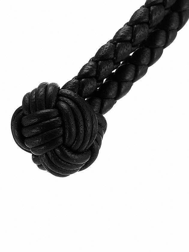 Intrecciato Double Weaving Bracelet Black - BOTTEGA VENETA - BALAAN 7