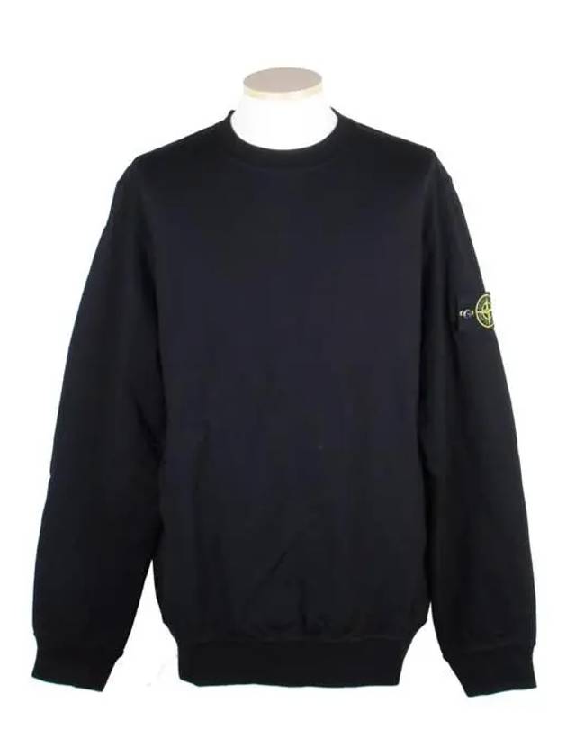 Waffen Patch Cotton Stretch Fleece Sweatshirt Black - STONE ISLAND - BALAAN 2