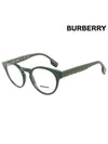 Eyewear Grant Round Eyeglasses Green - BURBERRY - BALAAN 1