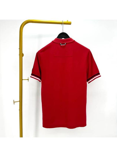 Gamma Blue Short Sleeve Collared T Shirt Red L Size - MONCLER - BALAAN 2