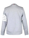 4 Bar Loopback Jersey Sweatshirt Light Grey - THOM BROWNE - BALAAN 4