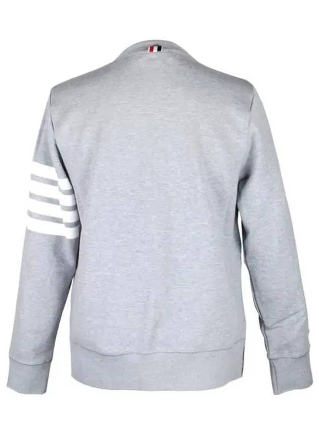 4 Bar Loopback Jersey Sweatshirt Light Grey - THOM BROWNE - BALAAN 4