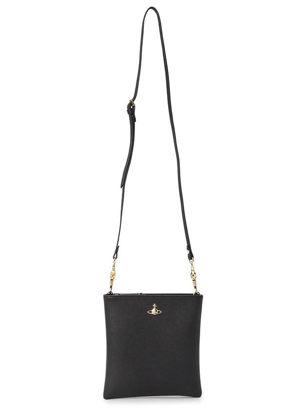 Logo Plaque Square Cross Bag Black - VIVIENNE WESTWOOD - BALAAN 7