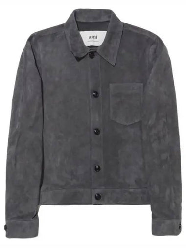 suede overshirt jacket - AMI - BALAAN 1