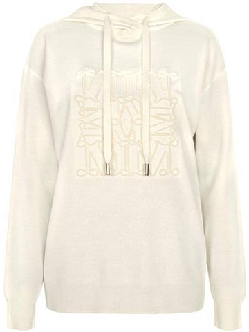 Ivory Pamir Wool Hooded Knit 001 00351 - MAX MARA - BALAAN 1