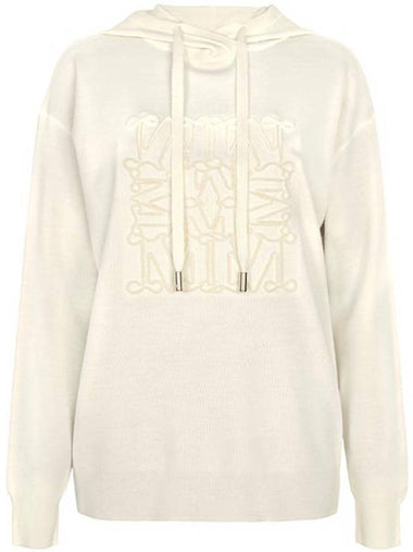 Ivory Pamir Wool Hooded Knit 001 00351 - MAX MARA - BALAAN 1