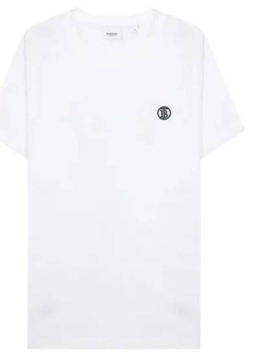 Short sleeve tshirt monogram motif cotton - BURBERRY - BALAAN 1