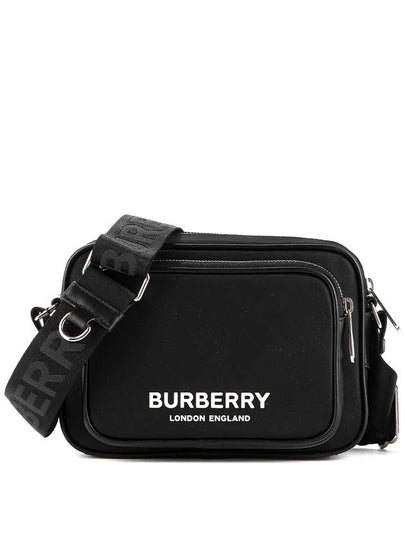 Logo Print Nylon Crossbody Bag Black - BURBERRY - BALAAN 2