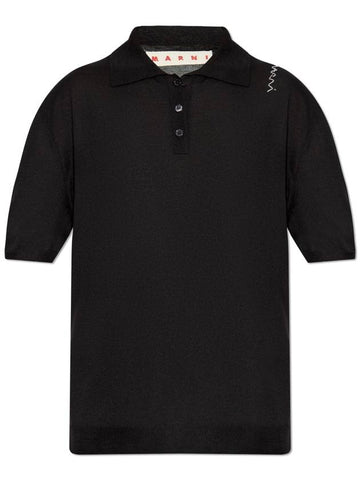 Marni Wool Polo, Women's, Black - MARNI - BALAAN 1