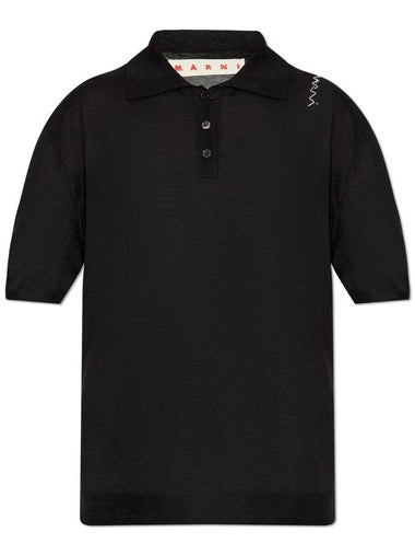 Marni Wool Polo, Women's, Black - MARNI - BALAAN 1