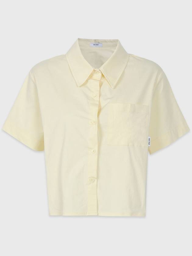 Pure semi cropped shirt - MICANE - BALAAN 5