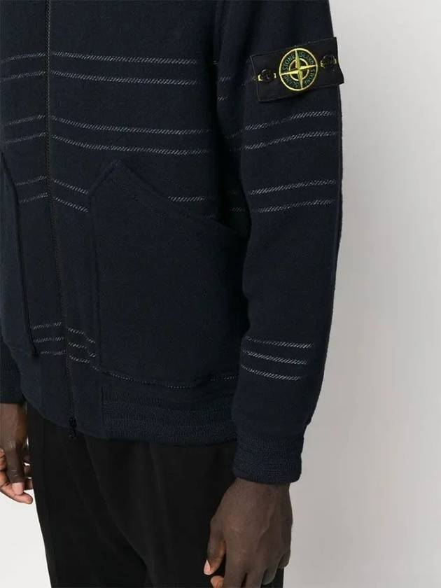 Men's Wappen Patch Zip-up Jacket Navy - STONE ISLAND - BALAAN 4