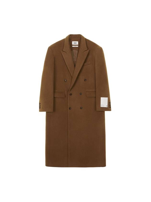 Runway Cashmere Classic Double Breasted Coat Camel - ULKIN - BALAAN 4