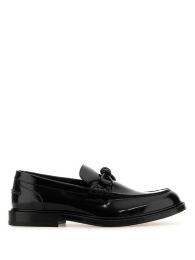 Astaire Knot Detail Loafers Black - BOTTEGA VENETA - BALAAN 1