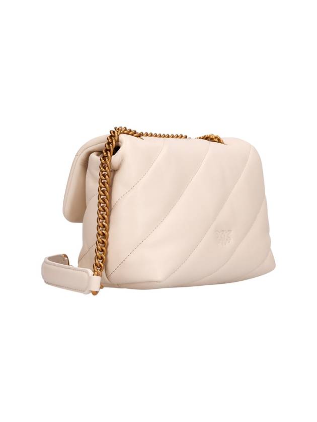 Women's Puff Maxi Quilted Mini Love Shoulder Bag White - PINKO - BALAAN 3