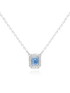 Millenia Octagon Cut Crystal Pendant Necklace Blue - SWAROVSKI - BALAAN 5