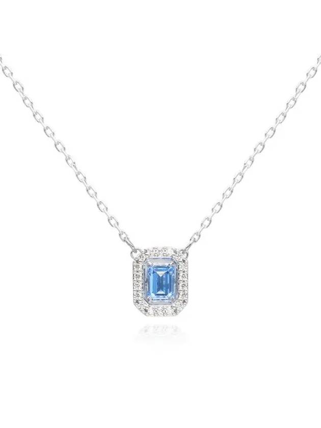 Millenia Octagon Cut Crystal Pendant Necklace Blue - SWAROVSKI - BALAAN 5