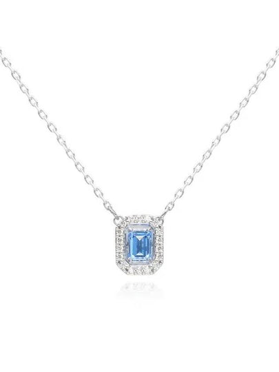 Millenia Octagon Cut Crystal Pendant Necklace Blue - SWAROVSKI - BALAAN 2