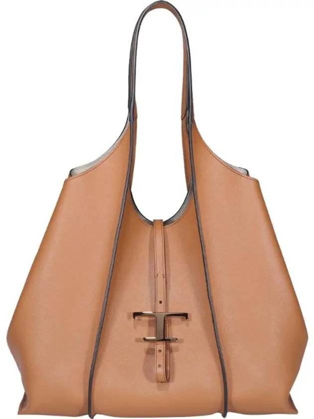 Timeless Shopper Tote Bag Brown - TOD'S - BALAAN 1