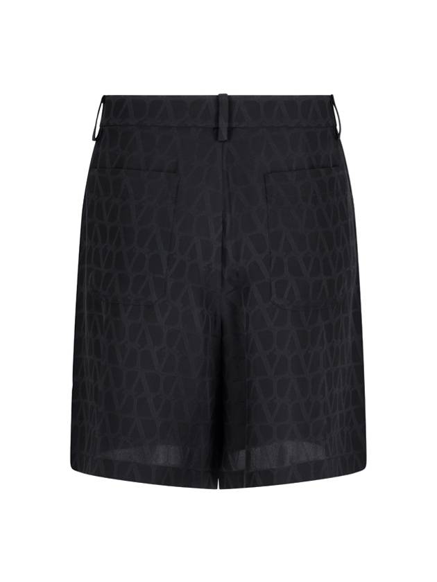 silk shorts black - VALENTINO - BALAAN 3