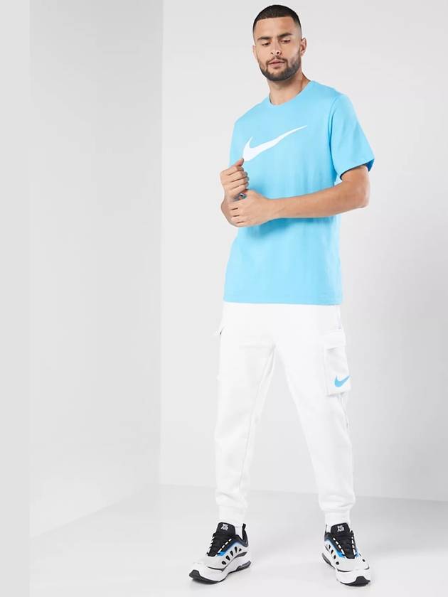 Men's Sportswear Swoosh Short Sleeve T-Shirt Blue - NIKE - BALAAN 4