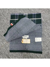 Tartan Check Scarf Dark Green - THOM BROWNE - BALAAN 7