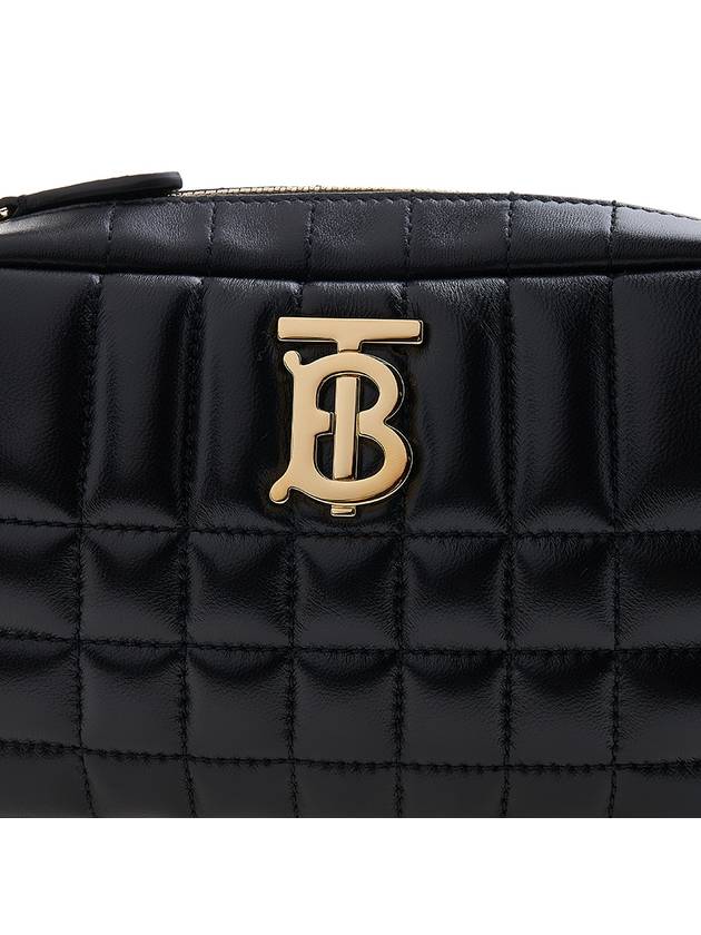 Quilted Leather Mini Lola Camera Shoulder Bag Black - BURBERRY - BALAAN 7