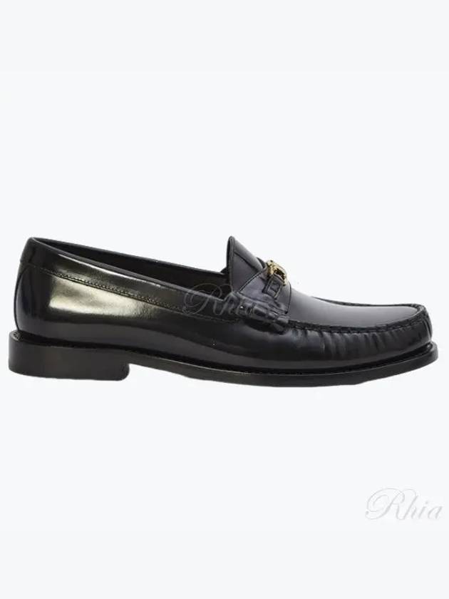 Luco Triomphe Polished Bull Loafers Black - CELINE - BALAAN 2