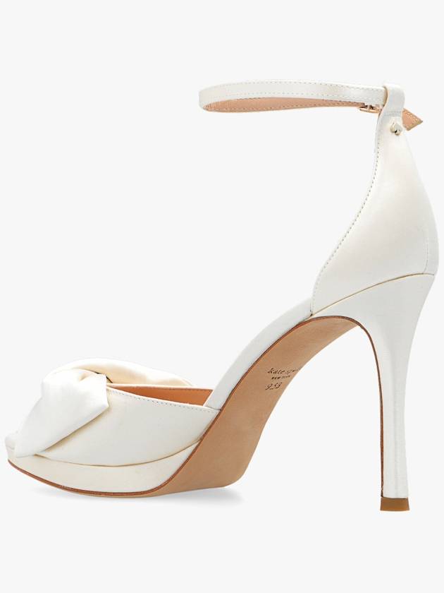 Kate Spade Satin Heeled Sandals, Women's, Cream - KATE SPADE - BALAAN 5