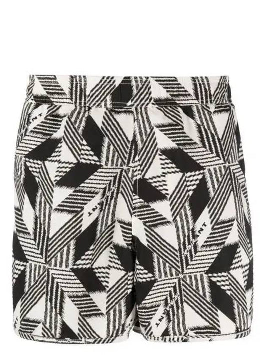 Vicente geometric print swim shorts black - ISABEL MARANT - BALAAN 2