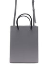 Logo Top Handle Tote Bag Grey - BALENCIAGA - BALAAN 5