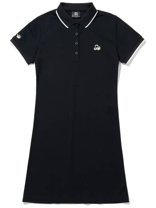 2NE Doug YOKO Collar Sleeve Point Short Sleeve One-Piece BLACK - 20THHOLE - BALAAN 1