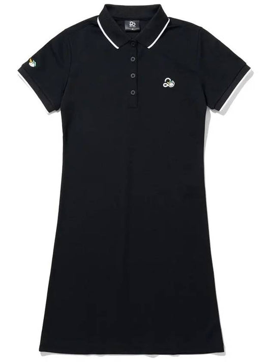 2NE Doug YOKO Collar Sleeve Point Short Sleeve One-Piece BLACK - 20THHOLE - BALAAN 1