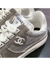 Women s Sneakers Suede Calfskin CC Logo Shoes Gray - CHANEL - BALAAN 3