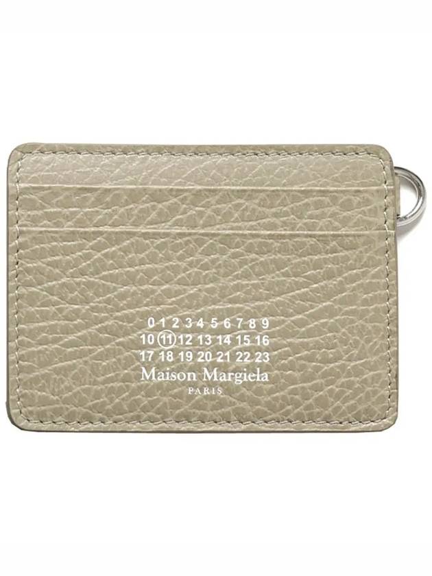 Numbering Logo Keyring Card Wallet Beige - MAISON MARGIELA - BALAAN 4